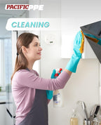 PACIFIC PPE 2 Pairs Reusable Dishwashing Cleaning Gloves - Image 6