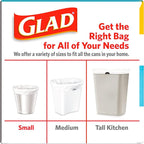 Glad Small Trash Bags 4 Gallon, Febreze Beachside Breeze Garbage Bags, Odor - Image 9