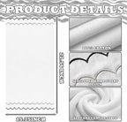 2 Pcs Scalloped Hand Towels 100% Cotton Fingertip Towels - Image 2