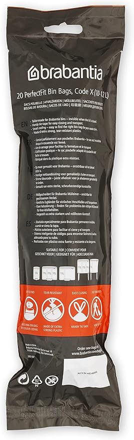 Brabantia PerfectFit Trash Bags Thick Plastic Trash Can Liners - Image 3