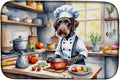 Caroline's Treasures DAC6255DDM German Wirehaired Pointer The Chef Dish Drying by CarolinesTreasures