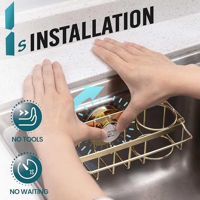 TAILI 4-in-1 Sponge Holder for Kitchen Sink - Image 2