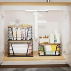 3 Pack Stackable Pantry Organizer, Trash Bag Dispenser Under Sink, Kitchen - Image 5