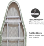 Ironing Board Cover and Pad Standard Size 15" x 54", 3 Pairs of Hook and Loop - Image 4
