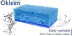 Blue Multi Use Scrub Sponges. Made in Europe. 9 Pack - Image 3