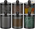 6 Pack Acrylic Qtip Holder Dispenser by AOZITA
