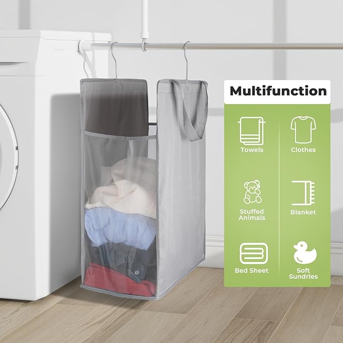 FENTEC Fentec Hanging Laundry Hamper, Hanging Laundry Basket, Slim Laundry - Image 5