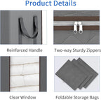 Fixwal Extra Large Blanket Storage Bags 120L Comforter Storage Bags - Image 7