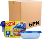 Glad GladWare Entrée Food Storage Containers, Medium Square by GladTrashFoodStorage