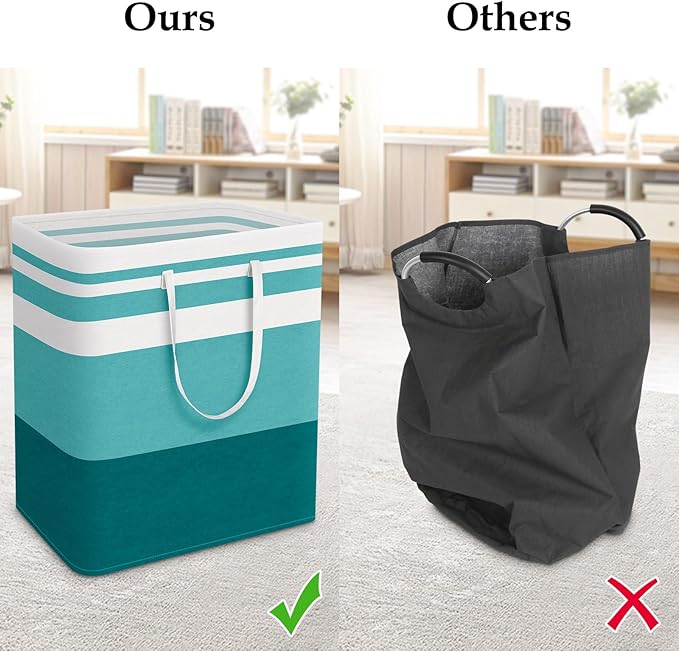 StorageRight Large Collapsible Laundry Basket Hamper - Image 5