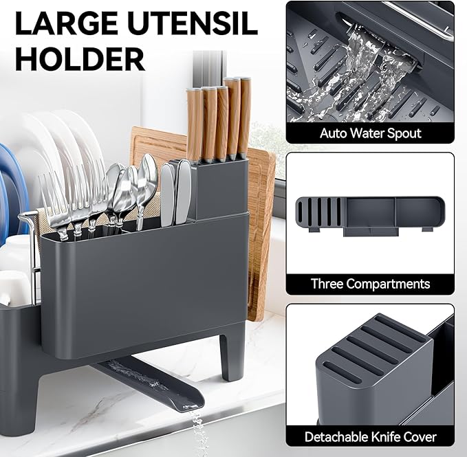Expandable Dish Drying Rack, Stainless Steel Dish Rack - Image 5