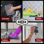 AIDEA Microfiber Cleaning Cloth Grey 50PK, Microfiber Towels - Image 5