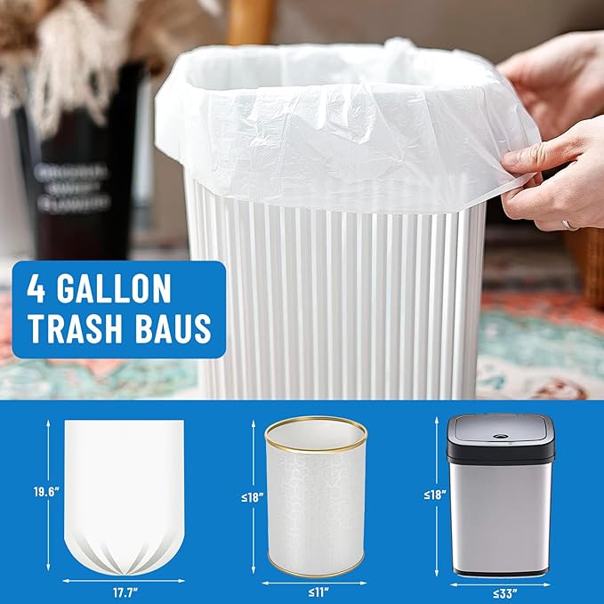 Small Trash Bags 4 Gallon - Image 2