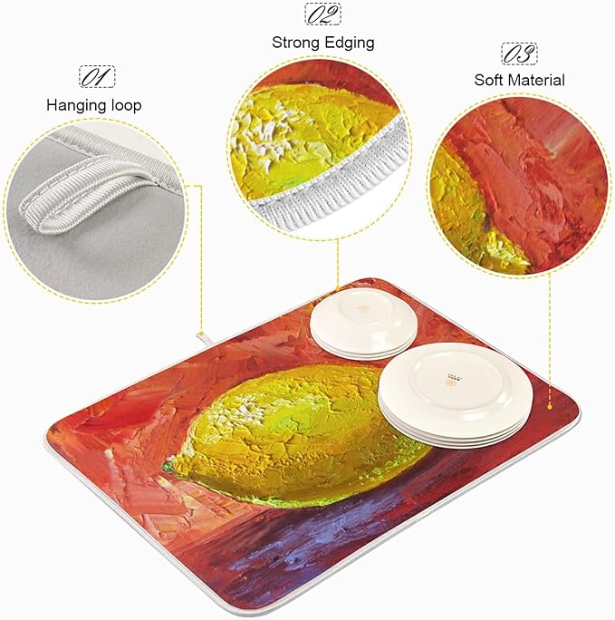 Absorbent Dish Drying Mat for Kitchen Counter - Image 4