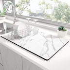 Rnivvi Dish Drying Mat for Kitchen Counter, XL 15 x 24" Cute Marble Super by Rnivvi