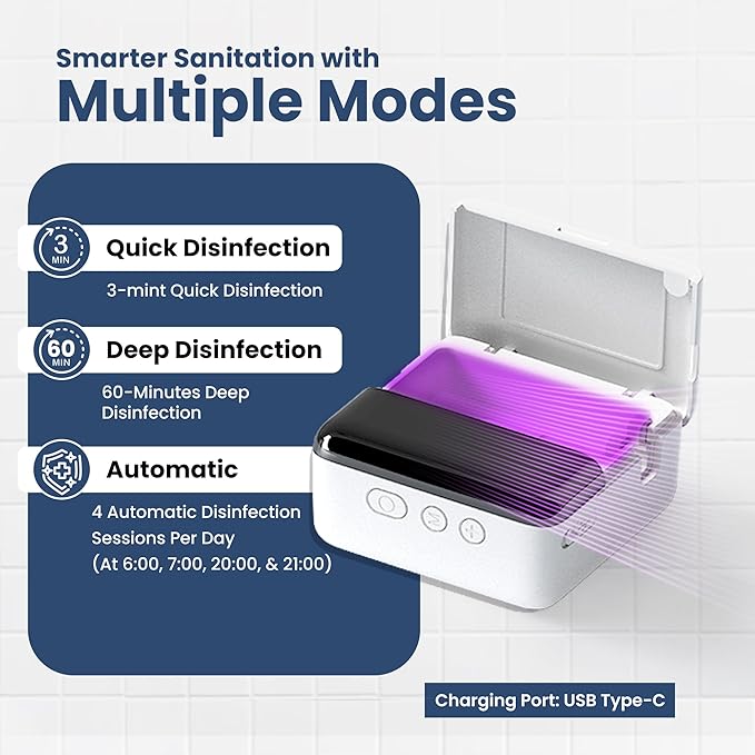 UV Toothbrush Sanitizer Holder & Cleaner - Image 5