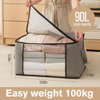 Large Storage Bags, Clothes Storage Bins Foldable Closet Organizers Storage - Image 6