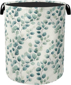 Sage Green Plant Large Clothes Hamper Bag by Gearsly