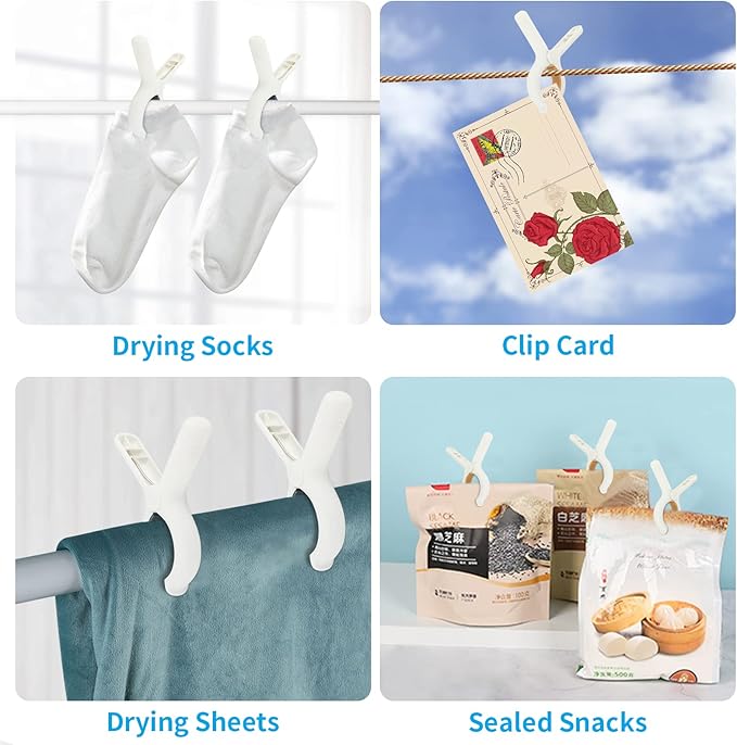Beach Towel Clips for Beach Chairs Cruise, Strong Grip Clothes Pins Non-Slip - Image 8