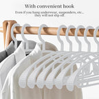 Plastic Clothes Hanger, Extra Thick Plastic Wide Shoulder Adult Slip Resistant - Image 3