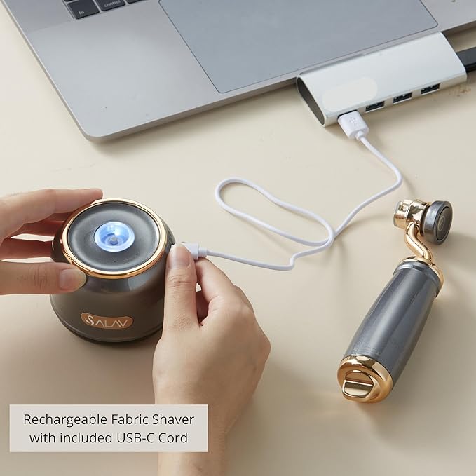SALAV® Retro Edition Rechargeable Fabric Shaver and Lint Roller - Image 4