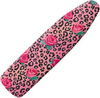 Leopard Print Rose Ironing Board Cover Dec Cover Scorch Stain Resistant Ironing by Darisoco