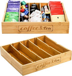 Lyellfe 2 Pack K Cup Holder for Drawers, Bamboo Tea Bag Organizer by Lyellfe