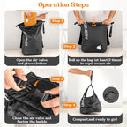 Compression Laundry Bag for Travel, Dirty Clothes Travel Laundry Bags, - Image 4