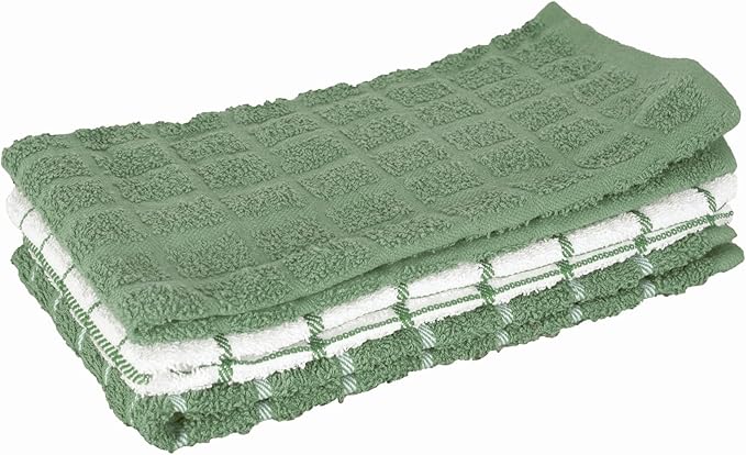 Ritz Premium 100% Cotton Terry Check Kitchen Dish Towels by Ritz+Foodservice