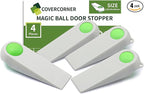 Door Stoppers for Bottom of Door, Rubber Door Stopper Wedges, Door Holders for by COVERCORNER