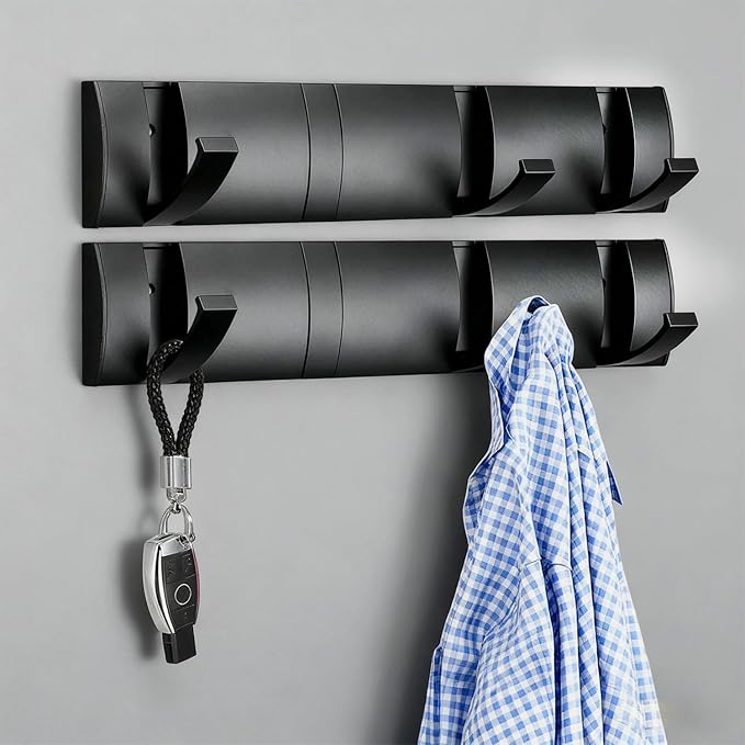 Folding Coat Hooks, Wall Mounted Coat Rack by Vanloory