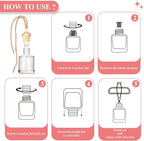 6 Pack Car Air Freshener, Long Lasting Natural Essential Oil Fragrance Diffuser - Image 8