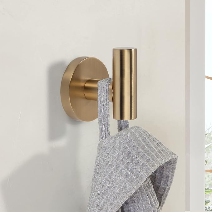 TUNNY 3 Pack Round Bathroom Towel Hooks - Image 3