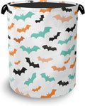 Colorful Bats Laundry Basket, Halloween Foldable by Unknown