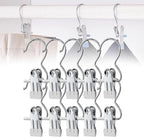 Space-Saving Clothespin Hat Pants Storage Hanging Travel Hook, Stainless Steel by Soputry