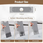 Faucet Mat for Kitchen Sink, Diatomite Quick Drying Tray, 15.8 Inch Kitchen - Image 2