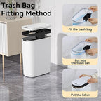 5 Gallon Motion Sensor Bathroom Trash Can Automatic Garbage Cans - Image 3