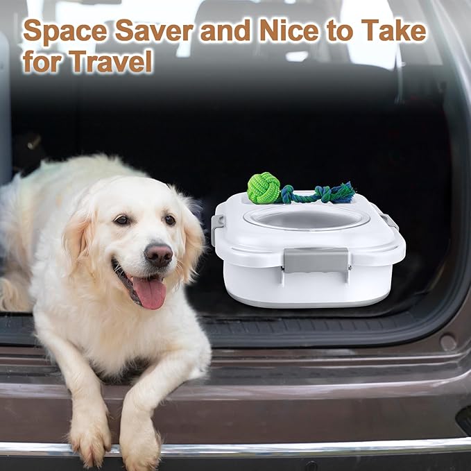 Dog Food Storage Container，10-25 lbs Airtight Collapsible Cat Food Storage - Image 6