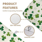 St Patricks Day Dish Drying Mat Shamrock Green Spring Kitchen Dish Drying Pad - Image 2