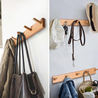 evory 2 Pack Coat Rack Wall Mount, 17 Inch Coat Hooks - Image 2