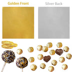 PABCK 500 Pcs 5 Colors Chocolate Candy Wrappers Aluminium Foil Wrapping Papers - Image 3
