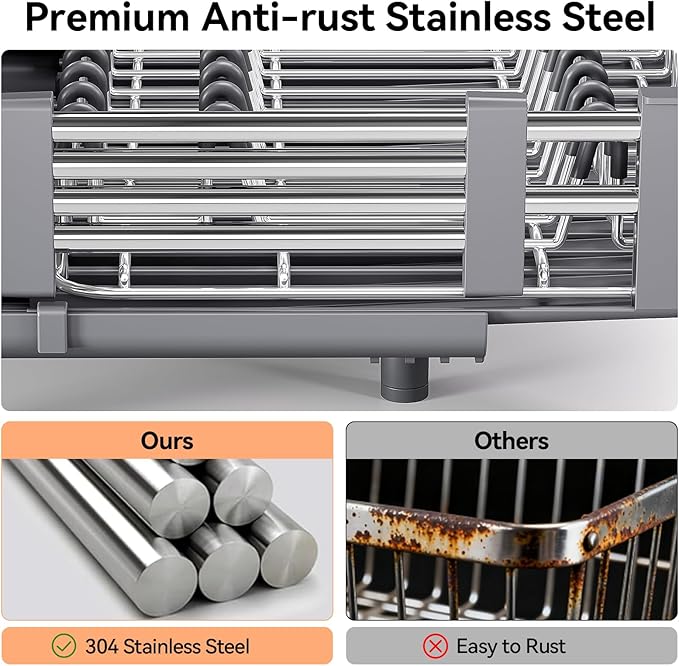Stainless Steel Dish Drying Rack - Image 8