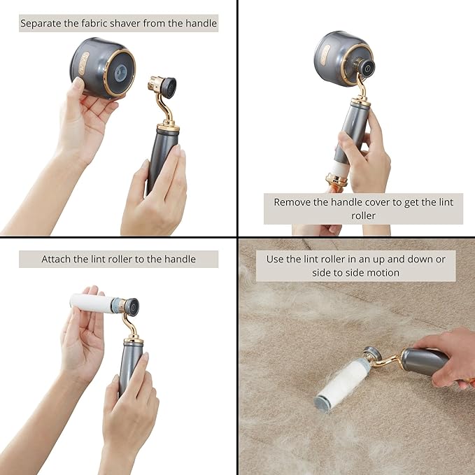 SALAV® Retro Edition Rechargeable Fabric Shaver and Lint Roller - Image 7