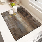 MCALK Dark Brown Dish Drying Mat by MCALK