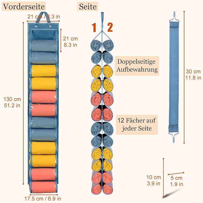 Lirex Hanging Yoga Legging Storage Organizer - Image 2