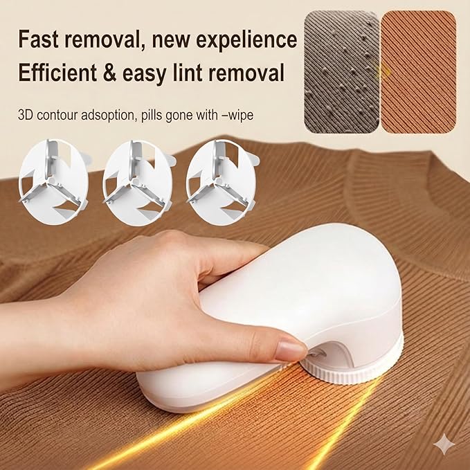 Only Compatible with Beautural Fabric Shaver Replacement Blades, 3-Leaf Blades - Image 3