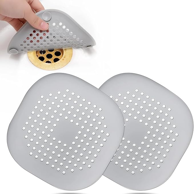 2PCS Shower Drain Trap/Filter/Cover/Filter/Trap, Silicone Drain Protector by Unknown