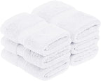 Superior Egyptian Cotton Pile Face Towel/Washcloth Set of 6, Ultra Soft Luxury by SUPERIOR