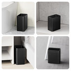 TrashAid Small Bathroom Trash Can, 2.1 Gallon Black Bathroom Garbage Can - Image 7