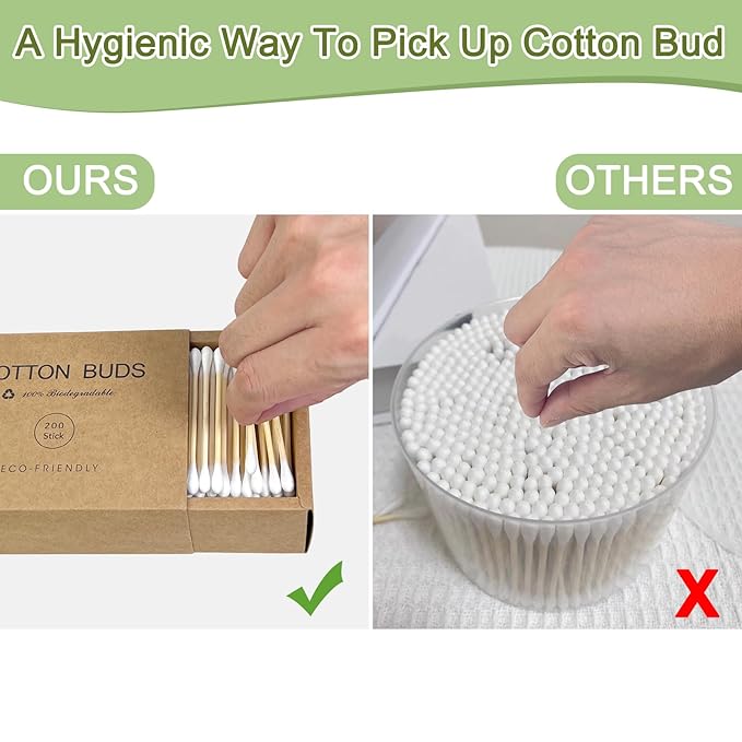 Bamboo Cotton Swabs - Image 2